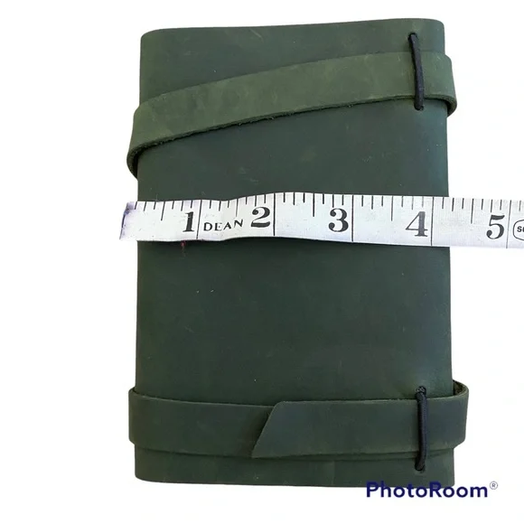 Portland Leather Goods Journal Mossy Green Brushed Leather Lined Pages New! - Picture 6 of 6